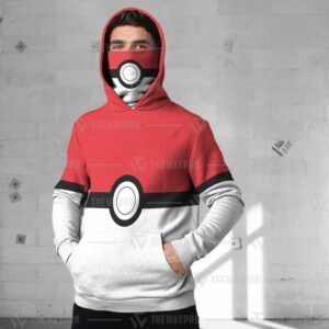 Pokemon Pokeball Hoodie Mask