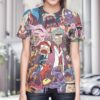Pokemon Rick And Morty 3D Shirt