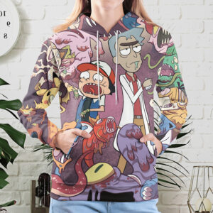 Pokemon Rick And Morty Hoodie