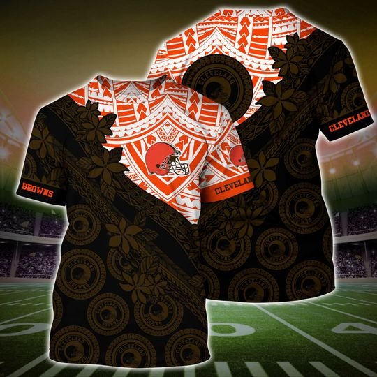 Polynesia Cleveland Browns 3D Shirt Polynesia Cleveland Browns 3D Shirt