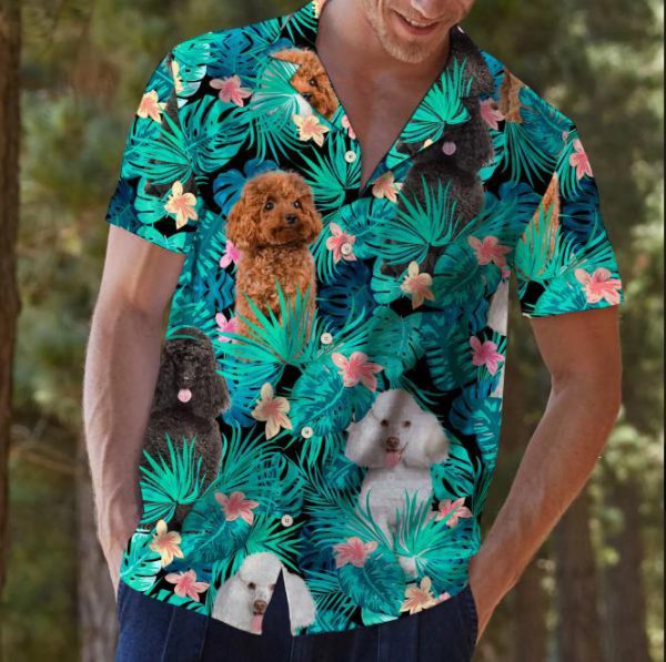 Poodle Tropical Hawaiian Shirt Poodle Tropical Hawaiian Shirt