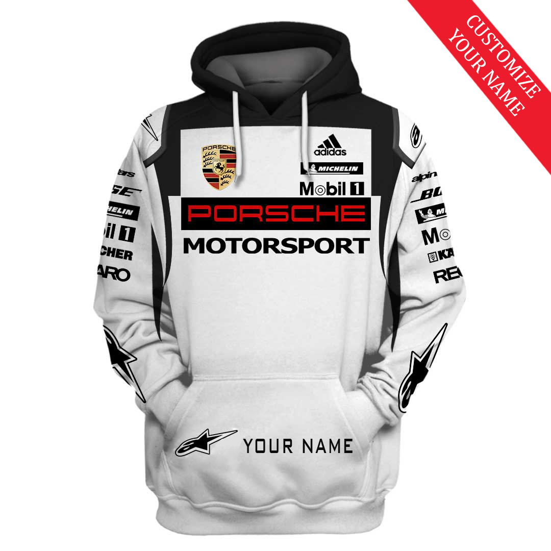 Porsche Motorsport F1 Racing Custom Name 3D Hoodie And Shirt Porsche Motorsport F1 Racing Custom Name 3D Hoodie And Shirt
