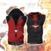 Portgas D. Ace One Piece 3D Zip Up Sleeveless Hoodie
