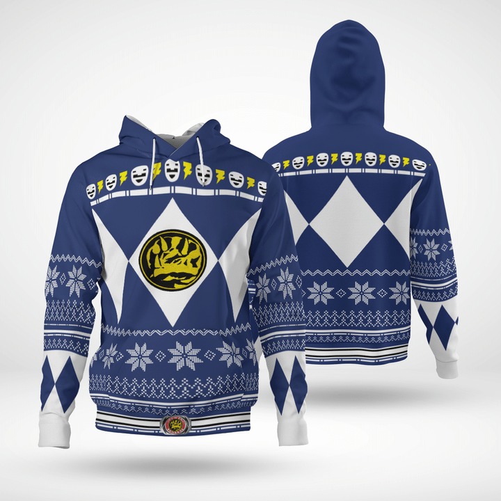 Power Ranger Blue 3D All Over Print Hoodie Power Ranger Blue 3D All Over Print Hoodie