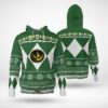 Power Ranger Green 3D All Over Print Hoodie