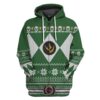 Power Ranger Green 3D Zip Hoodie