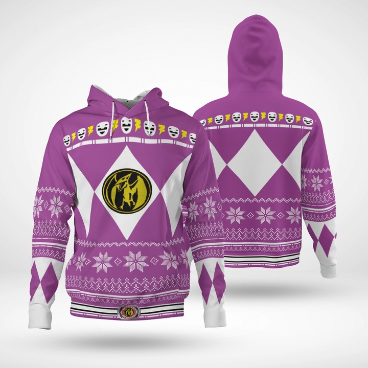 Power Ranger Pink 3D All Over Print Hoodie Power Ranger Pink 3D All Over Print Hoodie