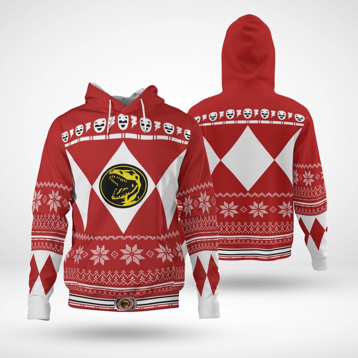 Power Ranger Red 3D All Over Print Hoodie Power Ranger Red 3D All Over Print Hoodie