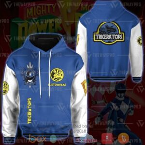 Power Rangers Mighty Morphin Triceratops Personalized Custom 3D All Over Printed Hoodie