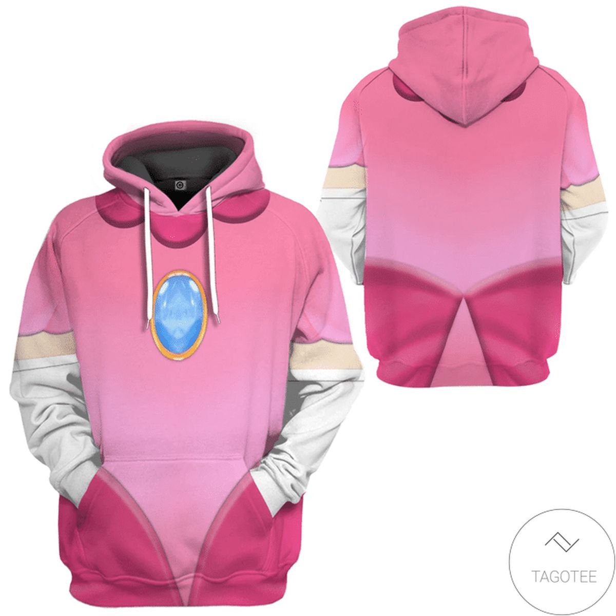 Princess Peach Costume 3D Hoodie Princess Peach Costume 3D Hoodie