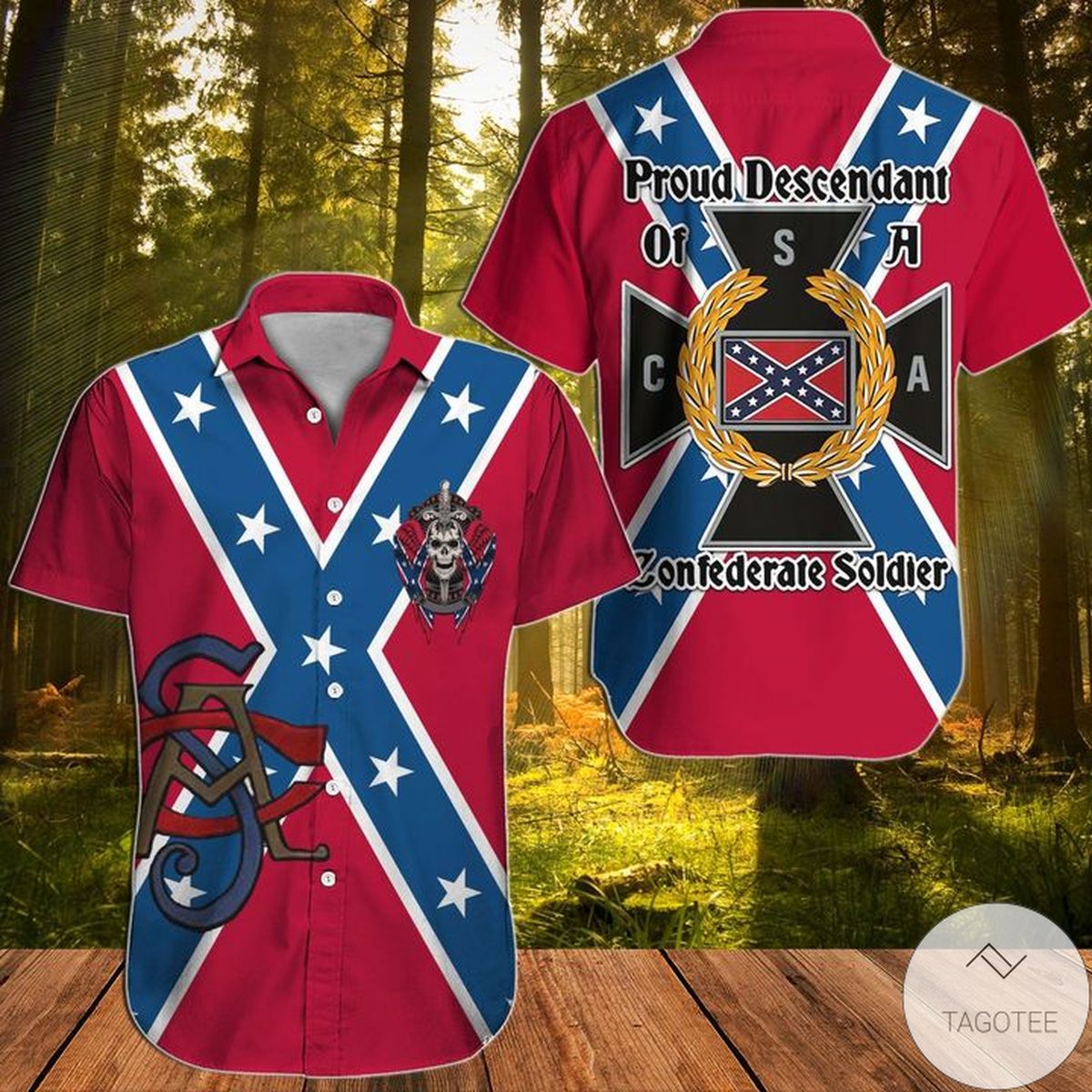 Proud Descendant Of A Confederate Soldier Southern Hawaiian Shirt Proud Descendant Of A Confederate Soldier Southern Hawaiian Shirt