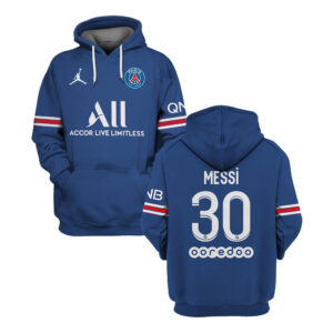 Psg Messi 3D Hoodie And Shirt
