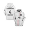 Psg Sergio Ramos 3D Hoodie And Shirt