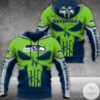 Punisher Seahawks 3D Hoodie