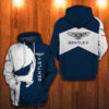 Punisher Skull Bentley Bentley Logo 3D Hoodie