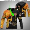 Punisher Skull Firefighter Custom Name 3D Hoodie