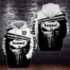 Punisher Skull Oakland Raider 3D Hoodie