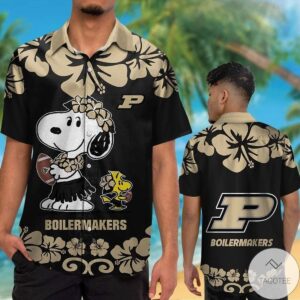 Purdue Boilermakers & Snoopy Hawaiian Shirt