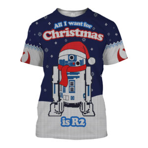 R2-D2 All I Want For Christmas Is R2 3D Shirt