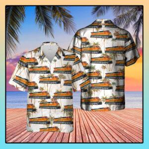 Railway Ge Dash 9-44Cw Locomotive Hawaiian Shirt
