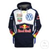 Rallying Volkswagen Red Bull Branded Unisex Racing Car 3D Hoodie