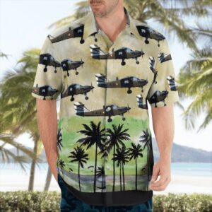 Rdaf Flyvevåbnet Saab T-17 Supporter Hawaiian Shirt
