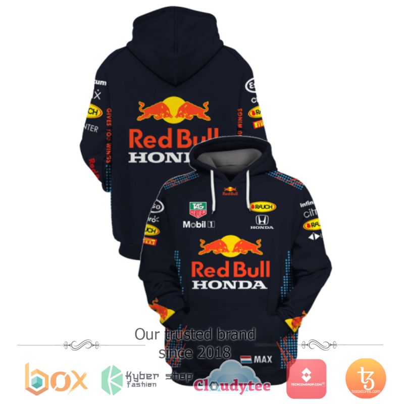 Red Bull Honda 3D Full Printed Shirt Red Bull Honda 3D Full Printed Shirt