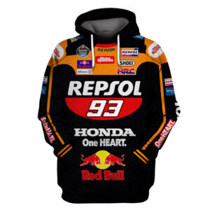 Red Bull Repsol 93 Honda One Heart 3D Hoodie