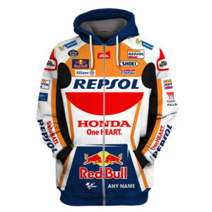 Red Bull Repsol Honda Personalized 3D Hoodie