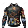 Red Skull Marvel 3D Over Printed Hoodie- Limited Edition