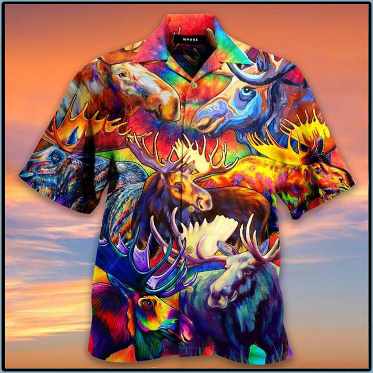 Reindeer Colorful Hawaiian Shirt Reindeer Colorful Hawaiian Shirt