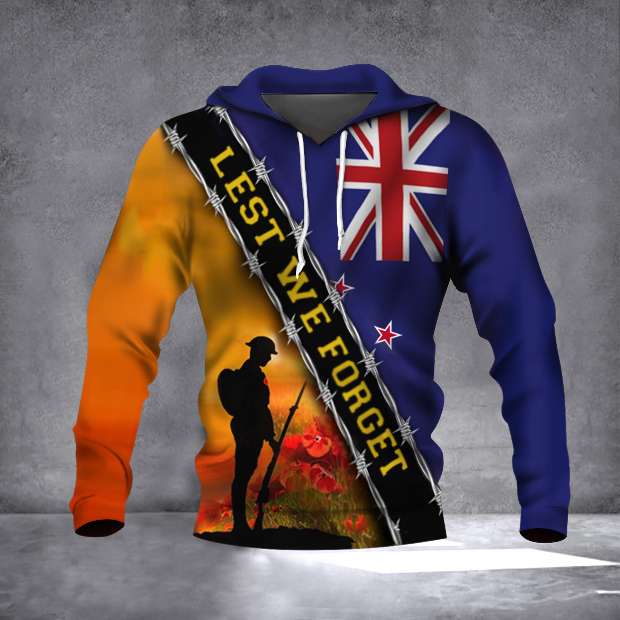 Remembrance Day Lest We Forget New Zealand 3D Hoodie Remembrance Day Lest We Forget New Zealand 3D Hoodie