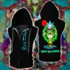 Rick And Morty Sleeveless Vest Zip Hoodie