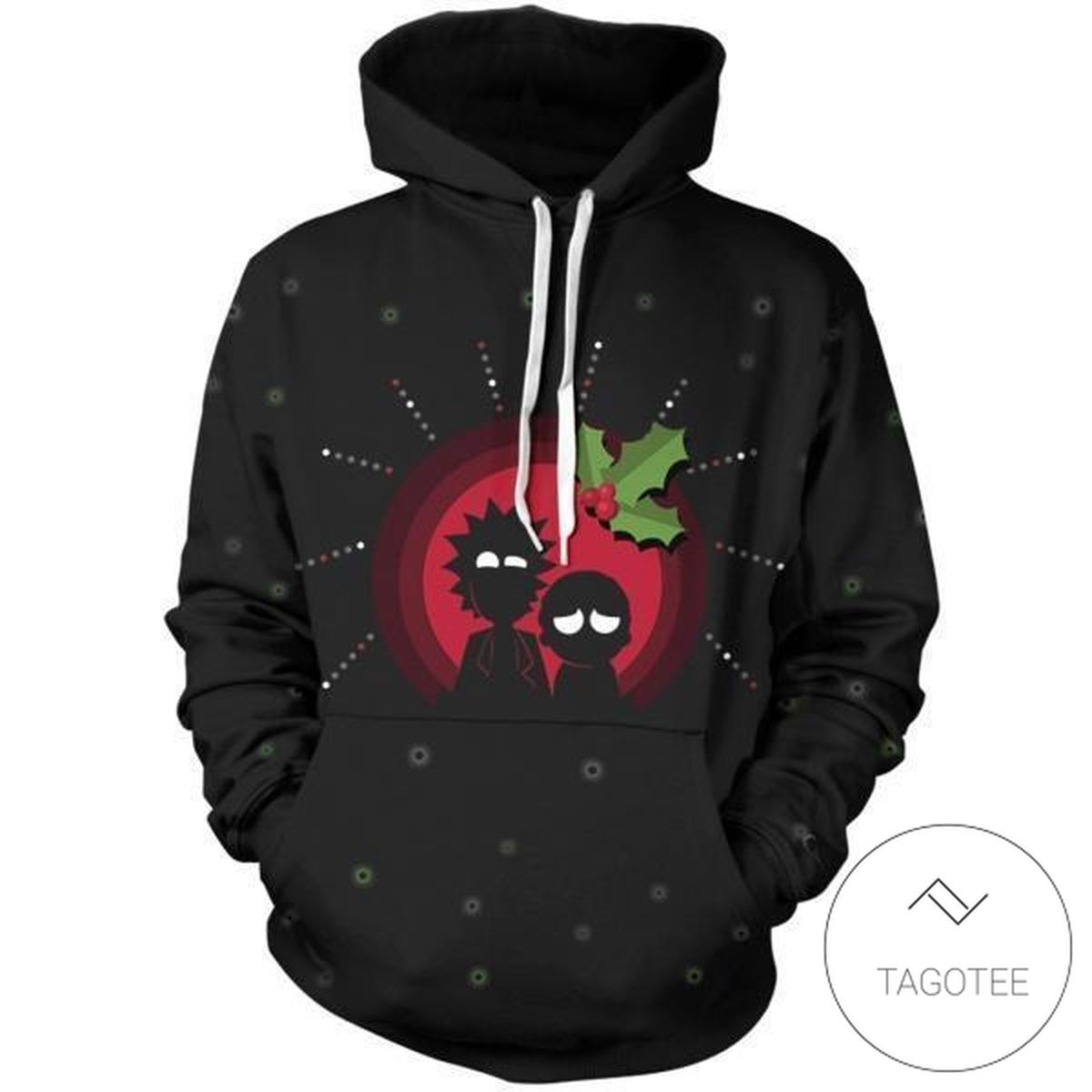 Rick & Morty Christmas Design 03 Pullover Hoodietagotee Rick & Morty Christmas Design 03 Pullover Hoodietagotee