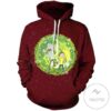 Rick & Morty Wormhole Pullover Hoodie- Tagotee