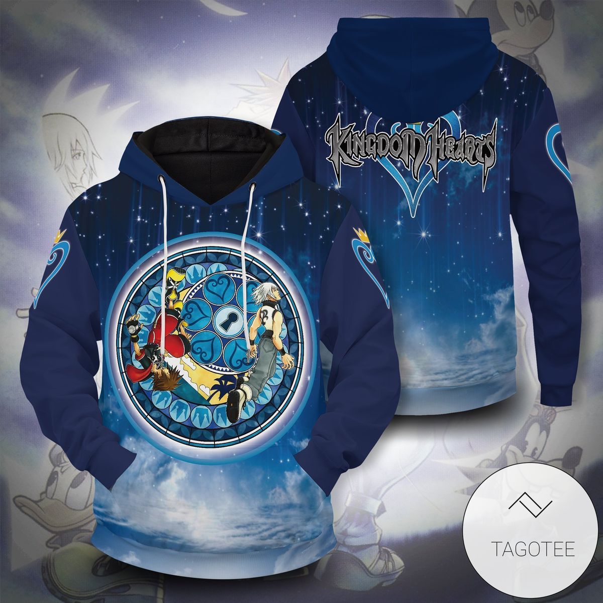 Riku And Sora Pullover Hoodie- Tagotee Riku And Sora Pullover Hoodie- Tagotee
