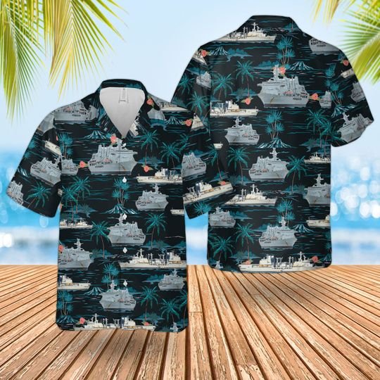 Rn Historical Rfa Fort George Hawaiian Shirt Rn Historical Rfa Fort George Hawaiian Shirt