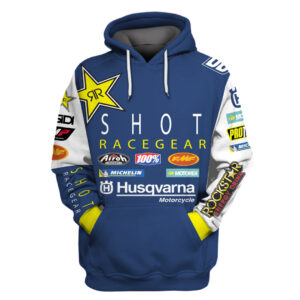 Rockstar Energy Drink Shot Race Gear Custom Name And Number 3D Shirt