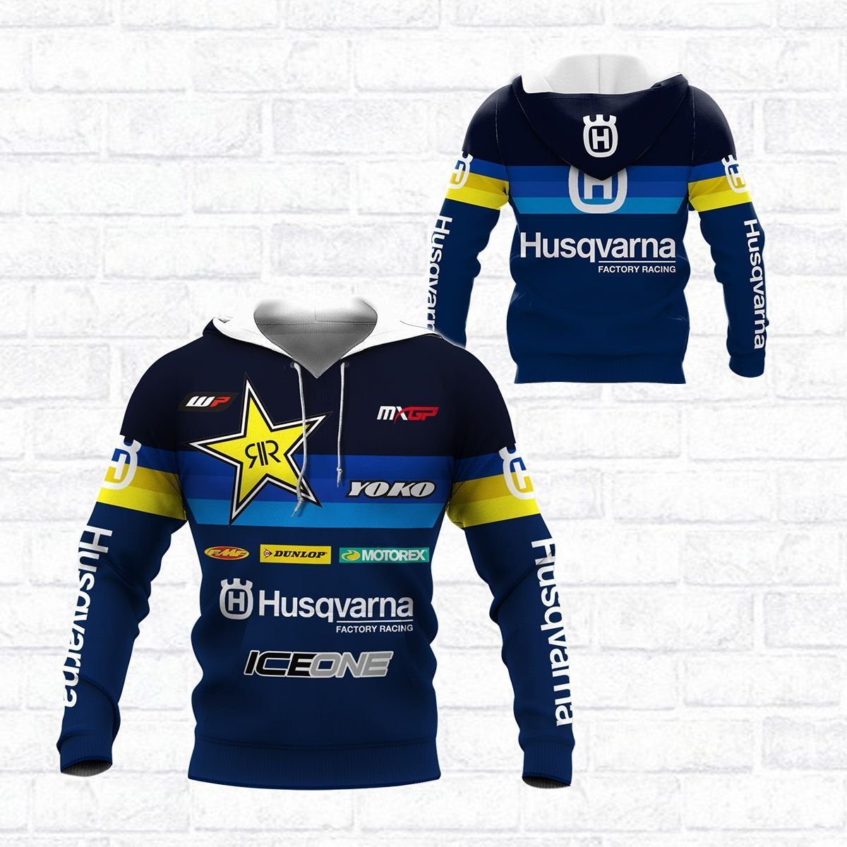 Rockstar Energy Husqvarna Factory Racing Hoodie Rockstar Energy Husqvarna Factory Racing Hoodie