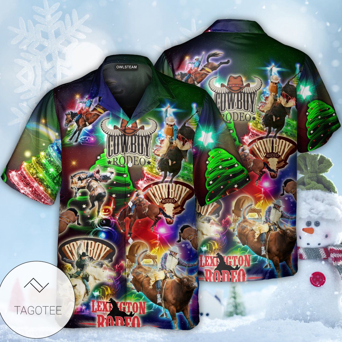 Rodeo Cowboy Merry Christmas Hawaiian Shirt Rodeo Cowboy Merry Christmas Hawaiian Shirt
