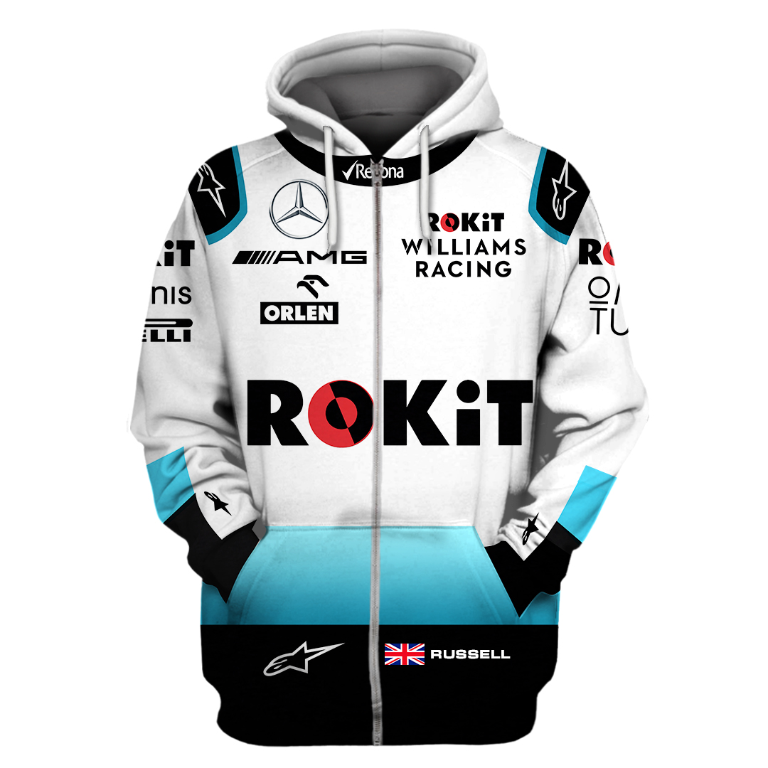 Rokit Rexona Williams Racing 3D Zip Hoodie Rokit Rexona Williams Racing 3D Zip Hoodie