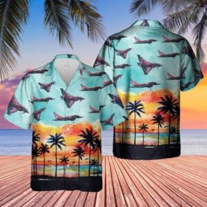 Royal Air Force Union Flag Typhoon Aircraft Hawaiian Shirt