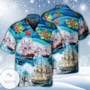 Sail Go To The Sea Christmas Style Hawaiian Shirt