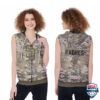 San Diego Padres Camouflage 3D Sleeveless Zip Hoodie