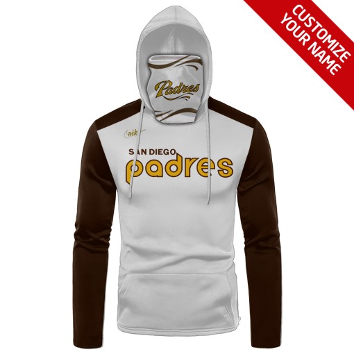 San Diego Padres Custom Personalized 3D Hoodie Mask- Limited Edition San Diego Padres Custom Personalized 3D Hoodie Mask- Limited Edition