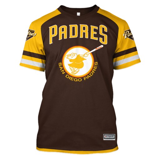 San Diego Padres Custom Personalized 3D Shirt San Diego Padres Custom Personalized 3D Shirt