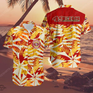 San Francisco 49Ers Logo Football Summer Vacation Hawaiian Shirt
