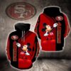 San Francisco 49Ers Mickey Mouse 3D Hoodie