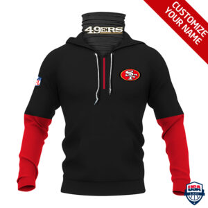 San Francisco 49Ers Ver 01 Personalized 3D Mask Hoodie