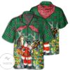 Santa Cowboy Christmas Green Style Hawaiian Shirt- Tagotee